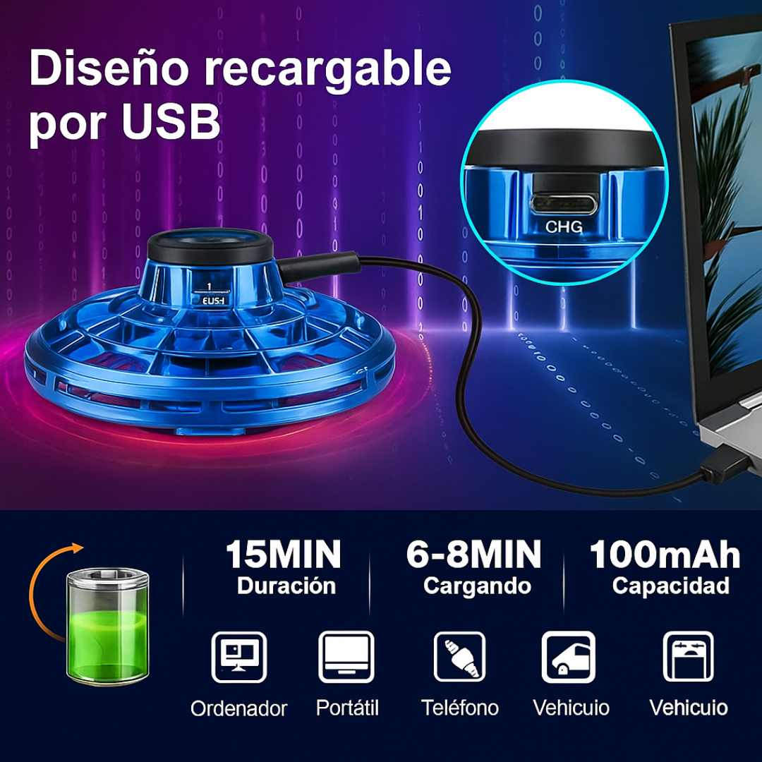 Mini dron OVNI volador de juguete